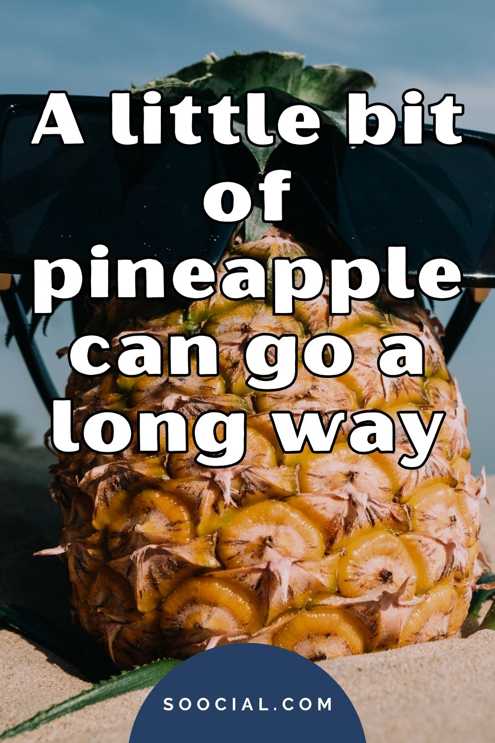 A little bit of pineapple can go a long way Pineapple captions