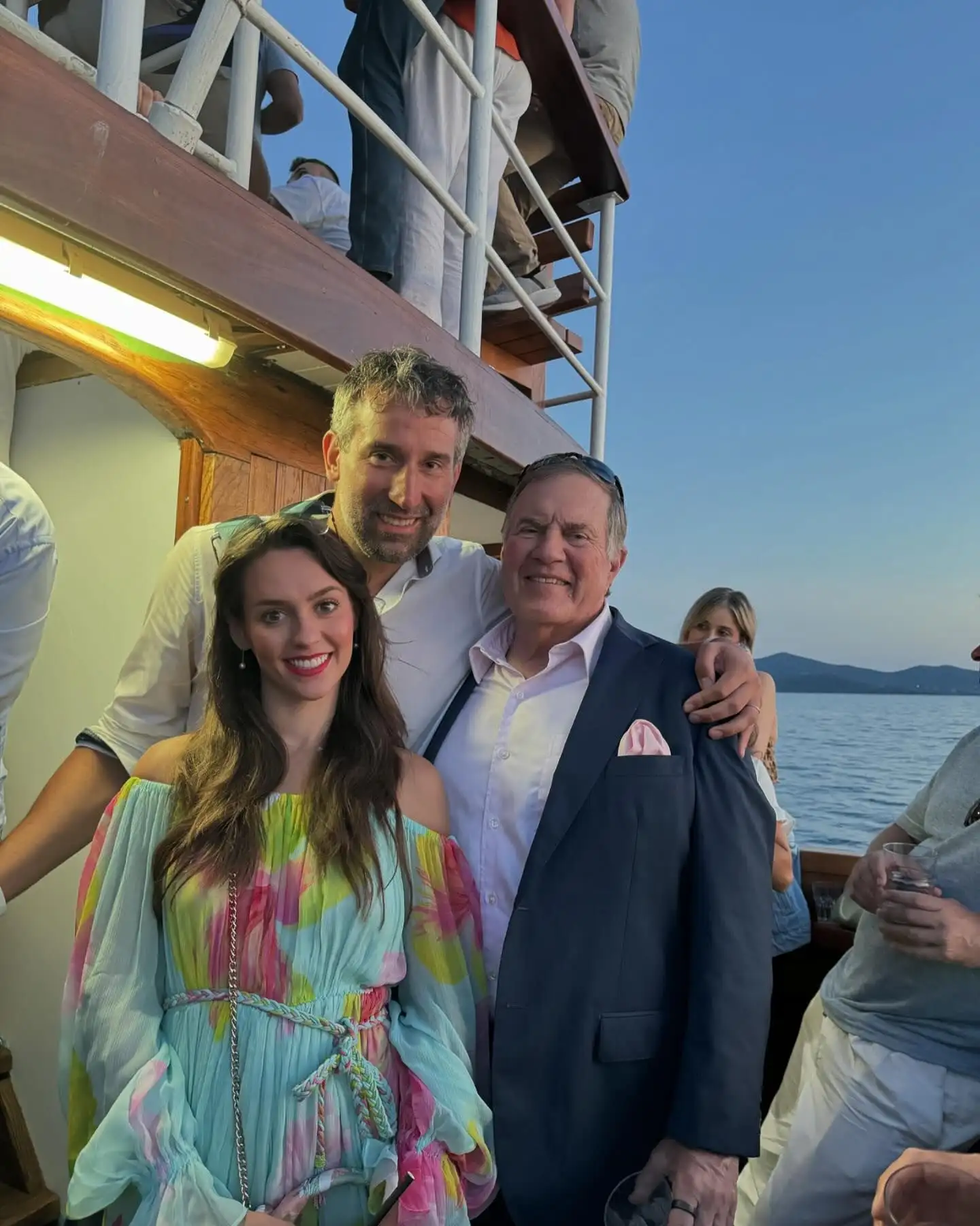 Bill Belichick and Jordon Hudson