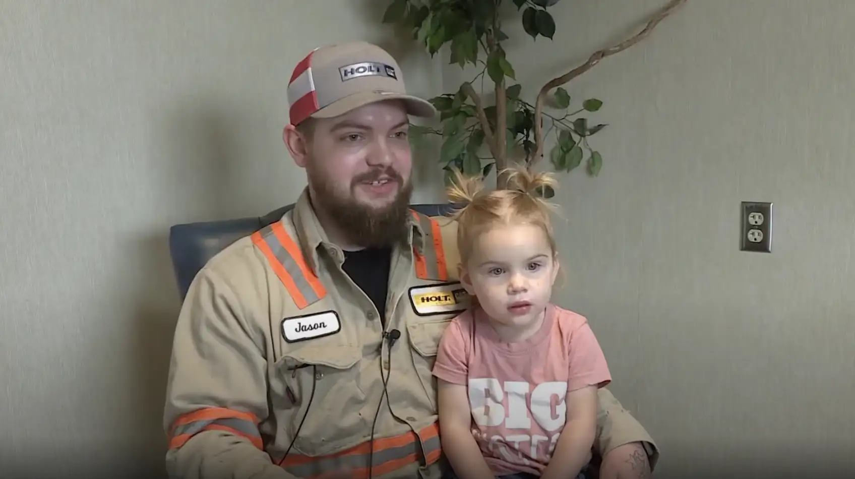 Jason Toten with Daughter